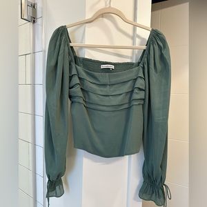 Abercrombie & Fitch blouse green size medium